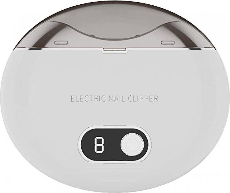 'merkloos' Professionele Elektrische Nagelknipper Automatische Nagelknipper Wit Nagelverzorging Waterbestendig Manicureset LED Licht- 3 Snelheidstanden -Baby