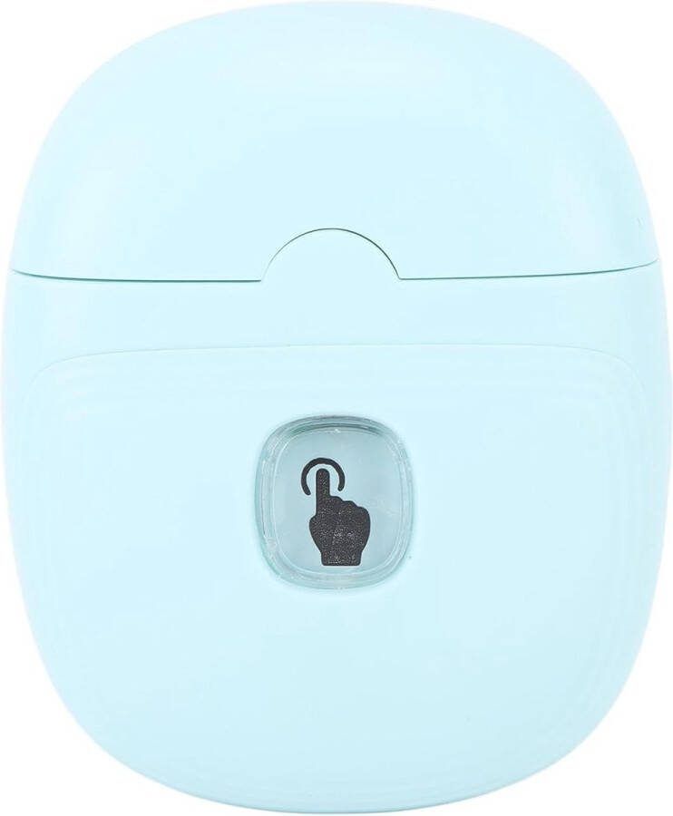 'merkloos' Professionele Nagelschaar electrisch- Licht Blauw Veilige Nagelknipper voor Baby´s USB Oplaadbaar Twee Snelheidsstanden Met LED Licht