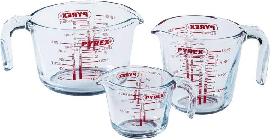 Merkloos Pyrex 912S992 7041 Maatbeker Glas Transparant 23 3 x 23 3 x 16 6 cm