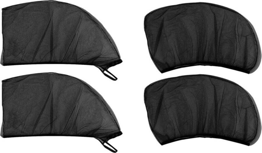 Merkloos Raamhor auto Insecten net auto raam Hor autoraam voor en achter 4 stuks Insecten hor tegen muggen auto Kamperen hor