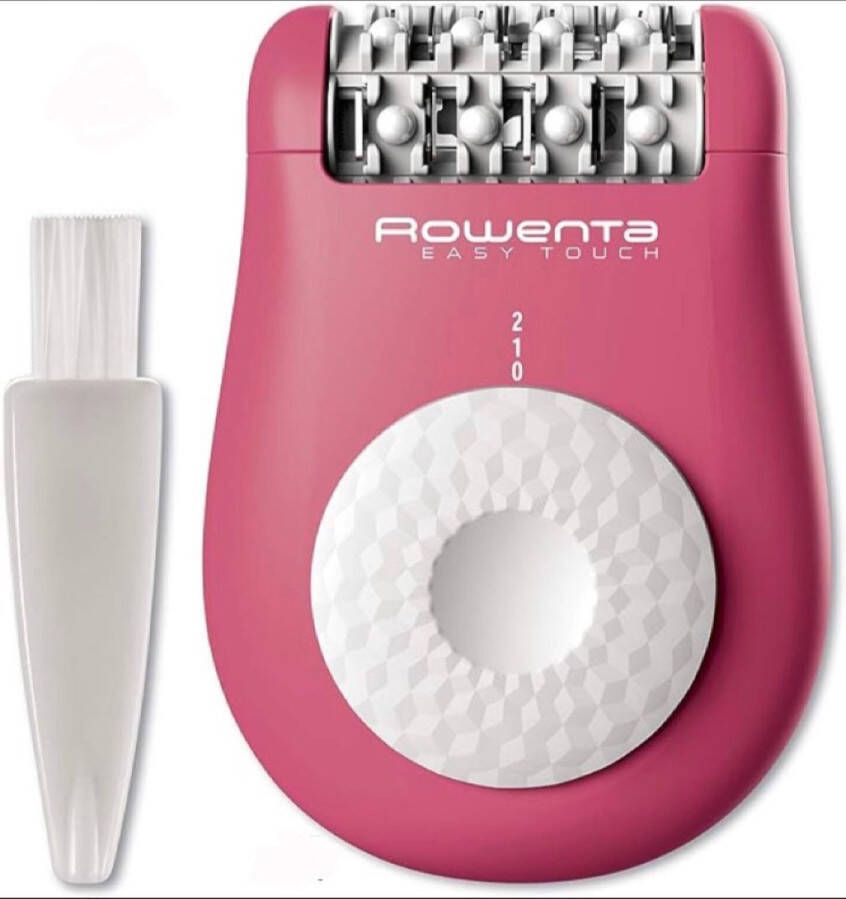 Merkloos Rowenta EP1110 Easy Touch elektrische epilator zacht 24 pincetten 2 snelheden roze