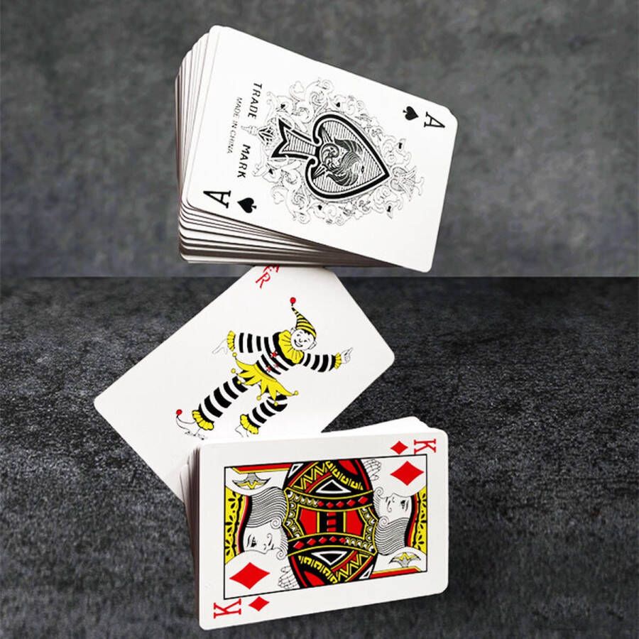 'Merkloos Speelkaart 100% plastic zwart waterdicht pokerkaart playing cards