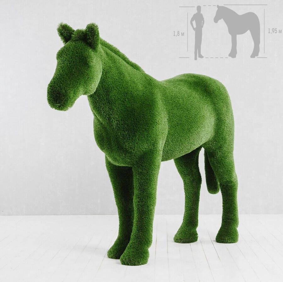 Merkloos Tuinbeeld paard