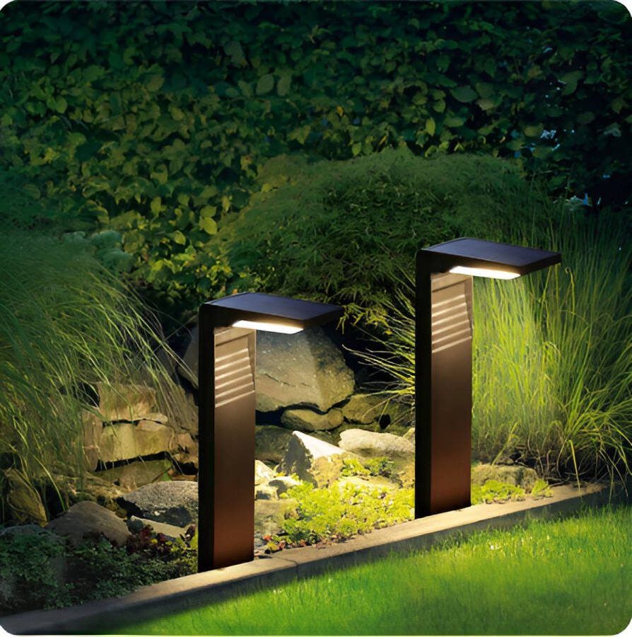 Merkloos Tuinlamp Op Zonne Energie Zonne-Energie Tuinverlichting Solar Tuinlamp buiten LED Tuinlamp Waterdicht Decoratie lamp buiten Tuinverlichting buiten Luxe Tuinlamp Solar Tuinverlichting Pad Verlichting
