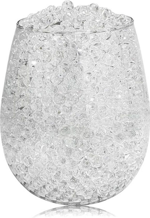 Merkloos Waterabsorberende Balletjes Waterballetjes 7mm tot 8mm Waterparels 10.000 Stuks 50 Gram Water Parels Water Balletjes Kleur Transparant Diamant