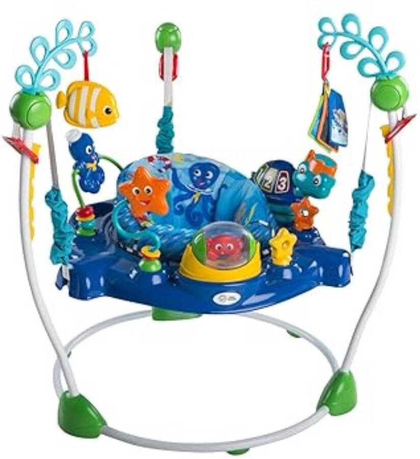 Merklooss Baby Jumper Speelgoed Kinderspeelgoed 1 Jaar Baby Speelgoed 0 Jaar Bouncer Blauw Zee Thema