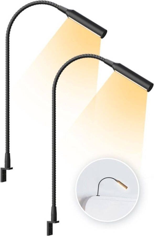 Merklooss Bedlampjes Hoofdbord Leeslampjes Bedlamp Slaapkamer Volwassenen Zwart