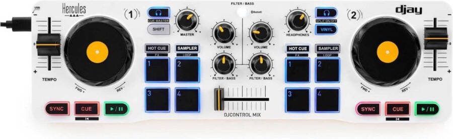 Merklooss Dj set Kinderen Mengpaneel voor Kinderen Soundboard Mixer Wit