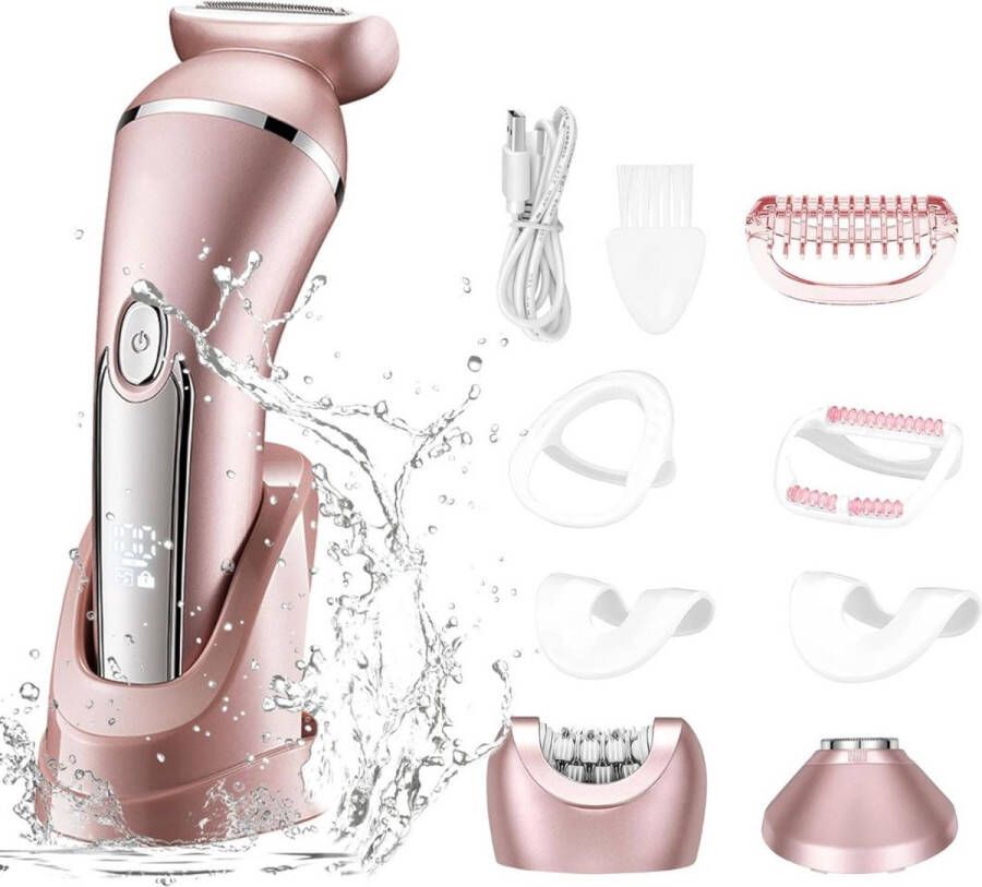 Merklooss Epileerapparaat Dames Epilator Gezicht Ontharingsapparaat Roze
