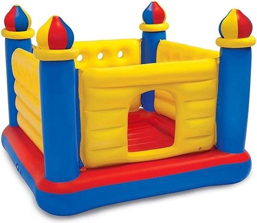 Merklooss Hoge Kwaliteit Springkasteel Opblaasbaar Springkasteel Springkussen voor Kinderen max 54KG 175x175x135cm
