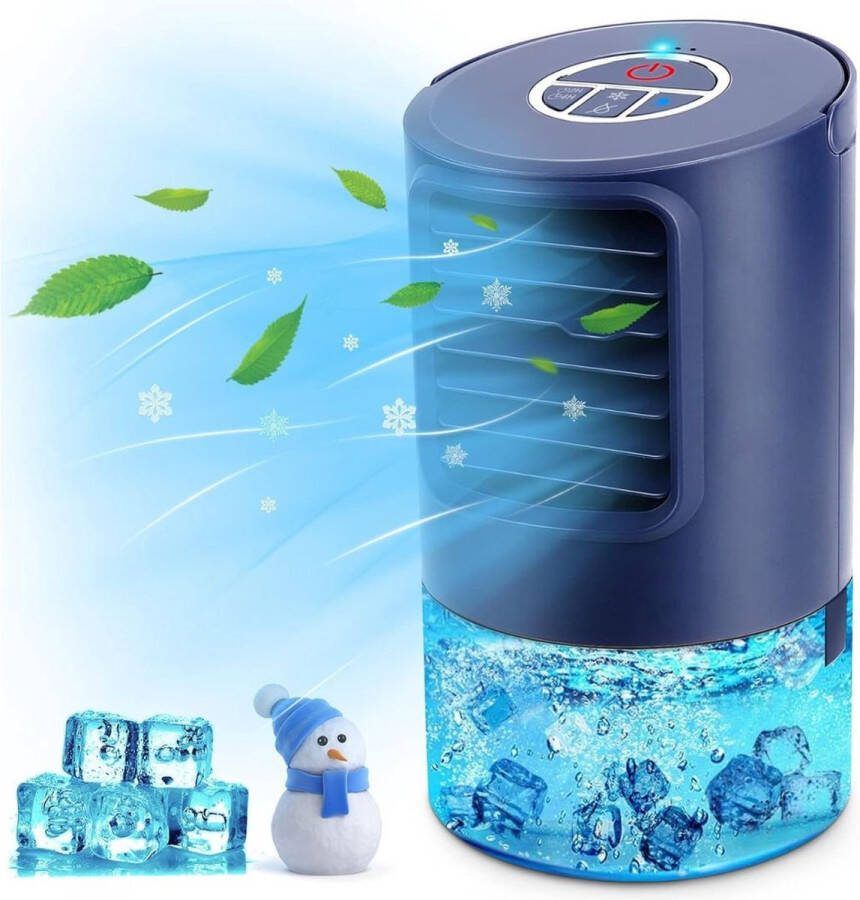 Merklooss Mobiele Airco Airconditioning Ventilatoren Airco Zonder Afvoerslang Blauw