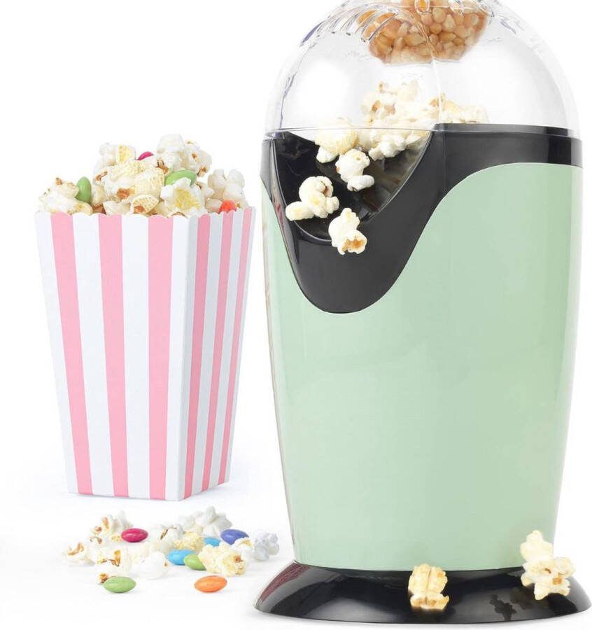 Merklooss Popcorn Machine Popcornmakers Popcornpan Mais Licht Groen