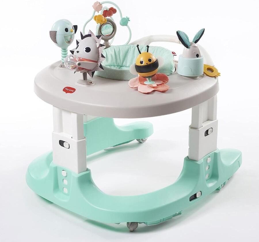 Merkloosss Baby Jumper Speelgoed Kinderspeelgoed 1 & 2 Jaar loopwagen Walker Bouncer Grijs met Groen