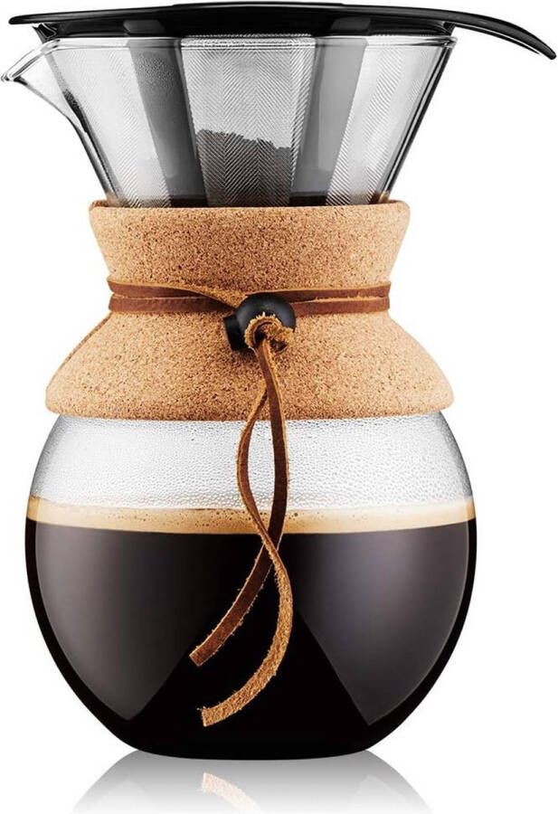 Merklose Pour Over Cafetière Met Permanent Filter 1 L Meerlaags Transparant 11571-109 14 X 16 3 X 20 2 cm