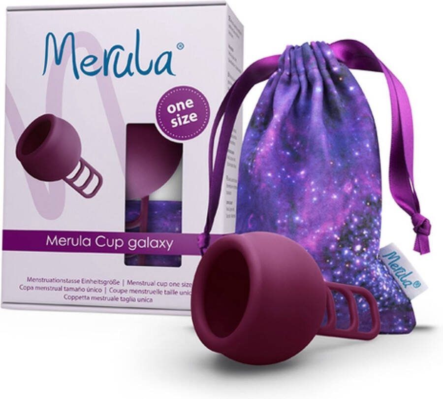 Merula herbruikbare menstruatiecup galaxy paars