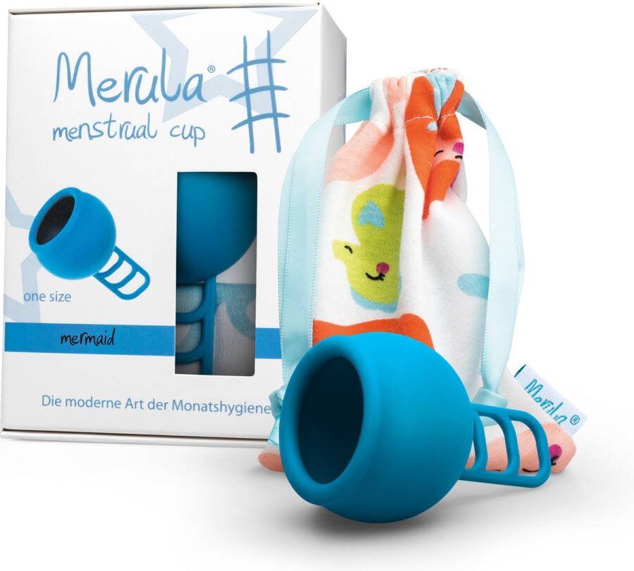 Merula menstruatie cup mermaid blauw