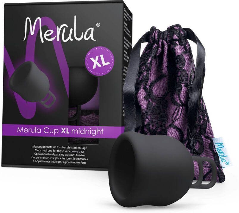 Merula menstruatiecup XL midnight zwart