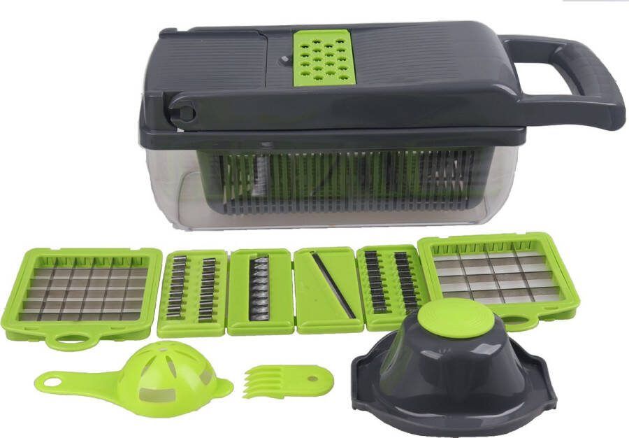 MESA LIVING multifunctionele hakker Keukenhakker Groentensnijder Keukenmandoline Rauwkost