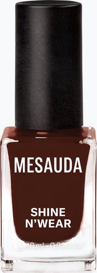 MESAUDA Shine N' Wear nagellak 10 ml Bordeaux rood Glans