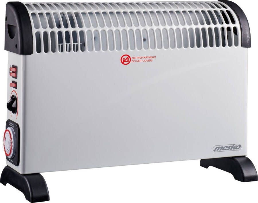 Mesko Elektrische Convector Kachel 3 Warmtestanden 2000W Tot 20m² Wit Instelbare Thermostaat