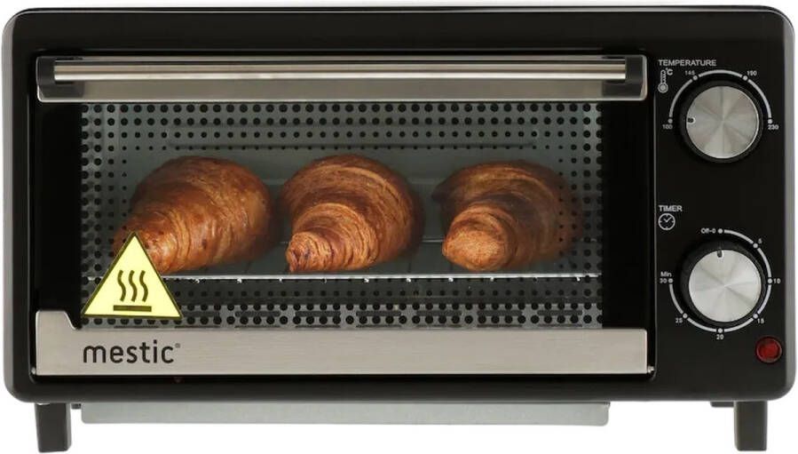 Mestic MO-80 Mini Oven 10L Oververhittingsbeveiliging Boven- en onderwarmte tot 230°C Compact en lichtgewicht