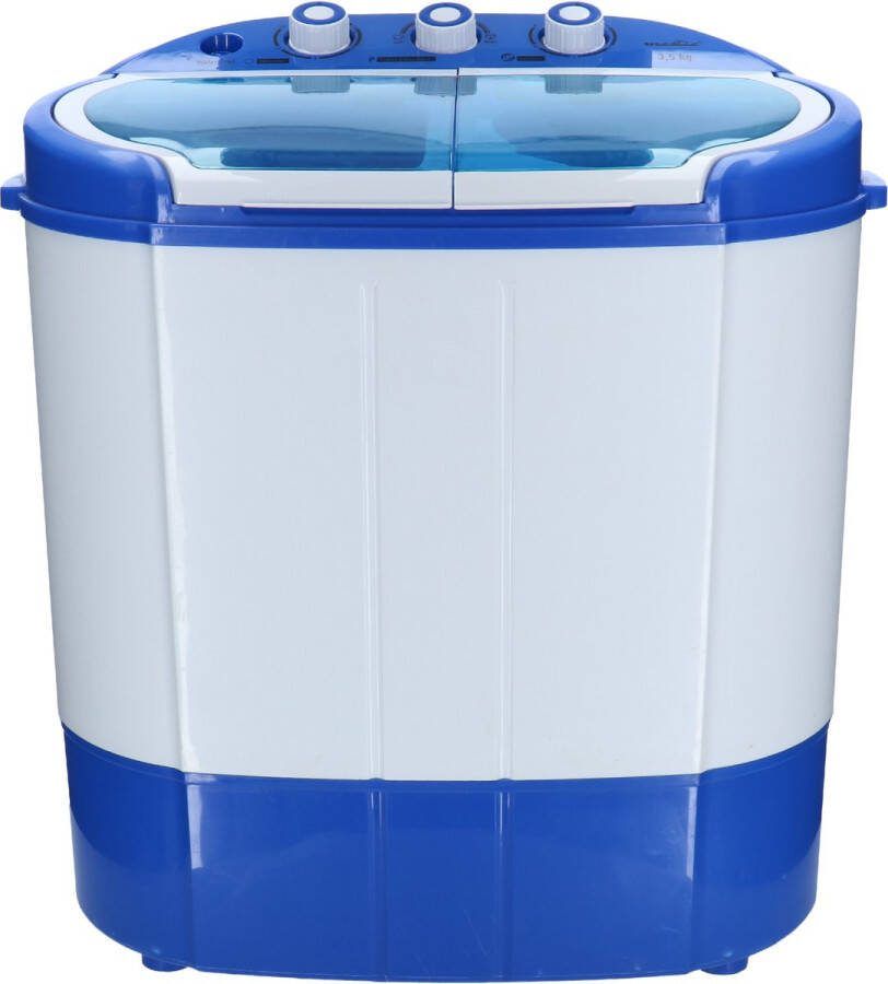 Mestic MW-120 Camping Wasmachine Centrifuge Combinatie 230V 2 Wasprogramma's 3 5kg capaciteit Stil en energiezuinig