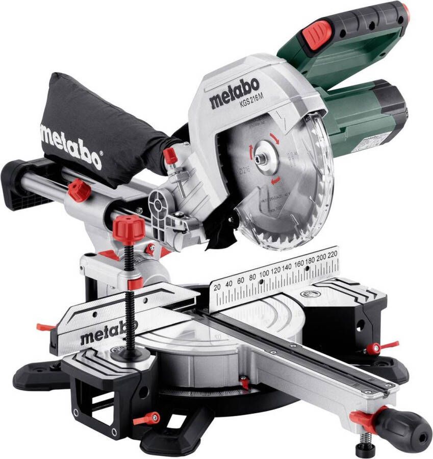Metabo Afkortzaag KGS 216 M met trekfunctie nieuwste model 613216000
