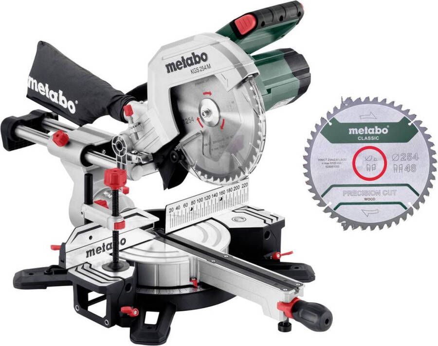 Metabo 613254900 KGS254M SET Afkortzaag 1450 W 254 mm 30 mm
