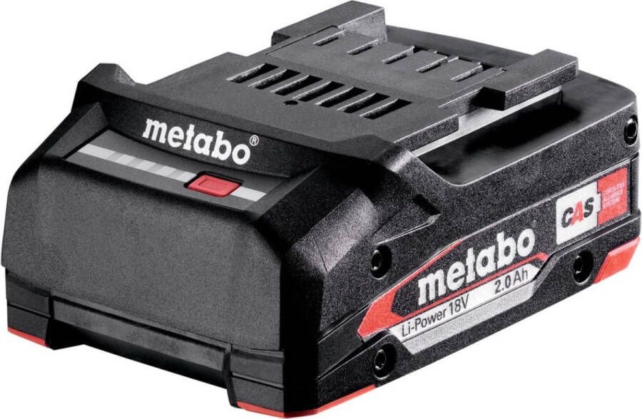 Metabo 625026000 Gereedschapsaccu 18 V 2.0 Ah Li-ion accu voor en CAS