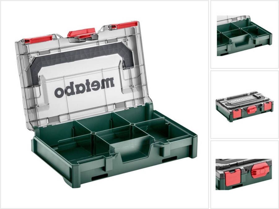 Metabo X 63 XS 626896000 Gereedschapsbox ABS Groen Transparant (l x b x h) 252 x 167 x 63 mm