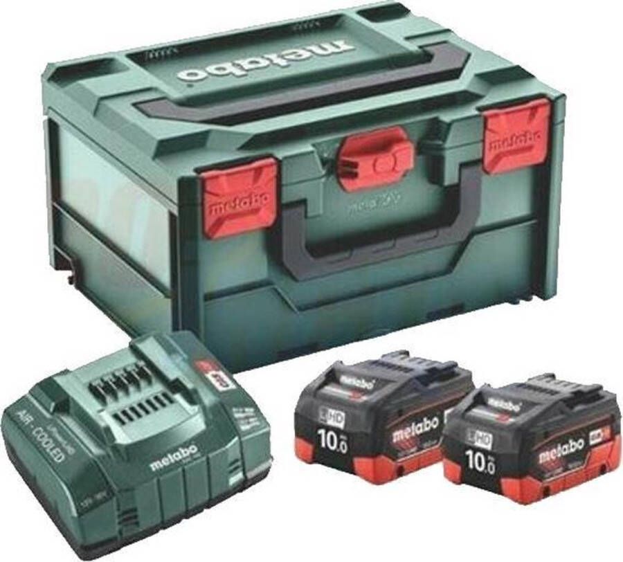 Metabo 685142000 18V LiHD accu starterset (2x 10Ah) + lader