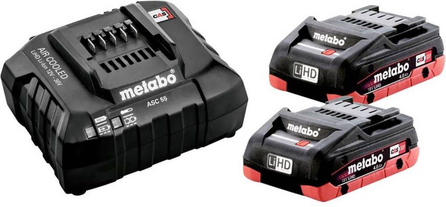 Metabo 685191000 Accu en acculader voor gereedschap 18 V 4 Ah LiHD