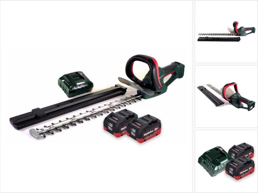 Metabo AHS 18-55 V accu heggenschaar 18 V 53 cm + 2x accu 10.0 Ah + lader