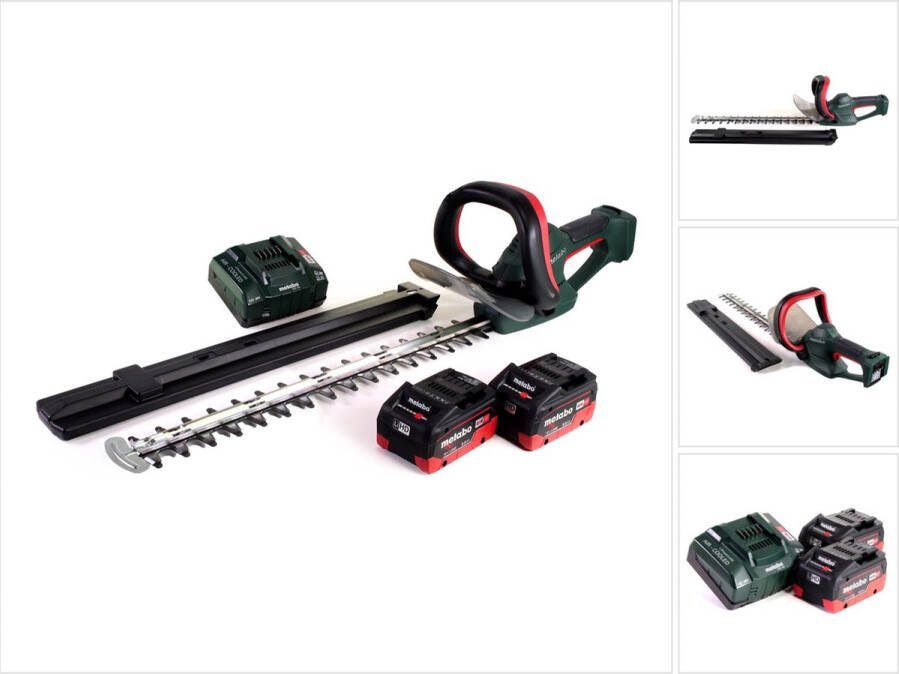 Metabo AHS 18-55 V accu heggenschaar 18V 53cm + 2x accu 8 0Ah + lader
