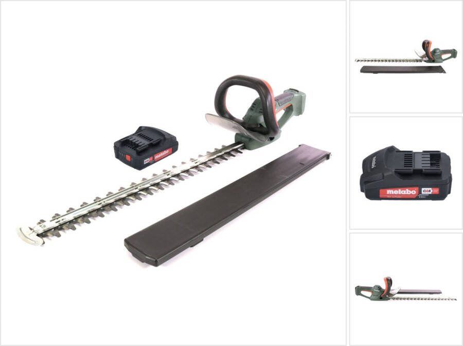 Metabo AHS 18-65 V accu heggenschaar 18 V 63 cm + 1x accu 2.0 Ah zonder oplader