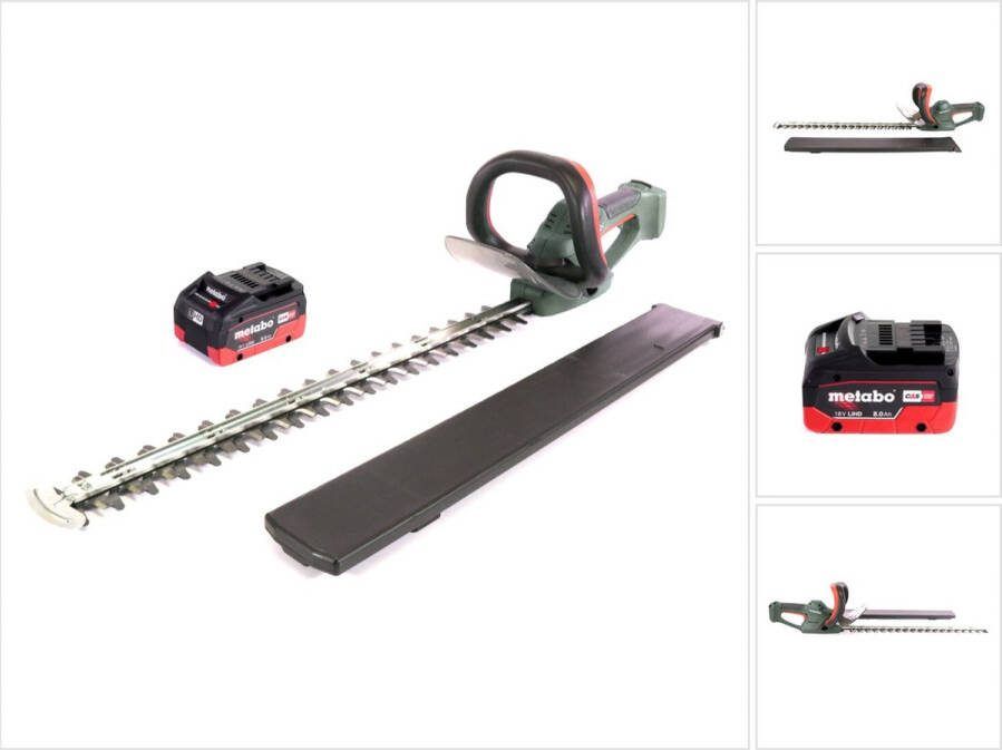 Metabo AHS 18-65 V accu heggenschaar 18 V 63 cm + 1x accu 8.0 Ah zonder oplader