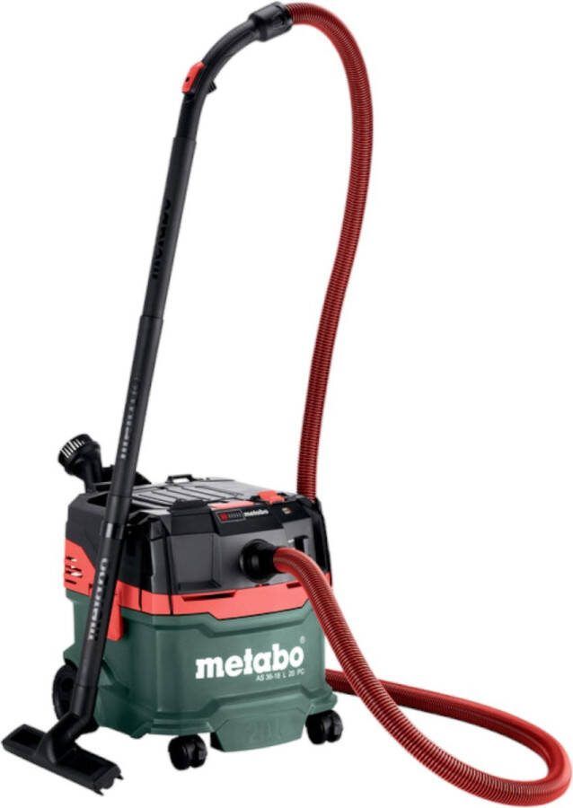 Metabo AS 36 18 L 20 PC Snoerloze nat- droogzuiger 36 V ( 2x 18 V ) 20 L Solo ( 602071850 ) zonder accu zonder lader