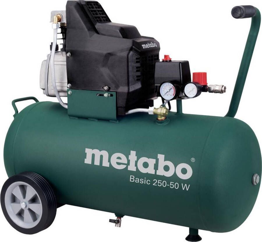 Metabo Basic 250-50 W Compressor Max. 8 bar Ketelinhoud 50l Effectief slagvolume 95 l min