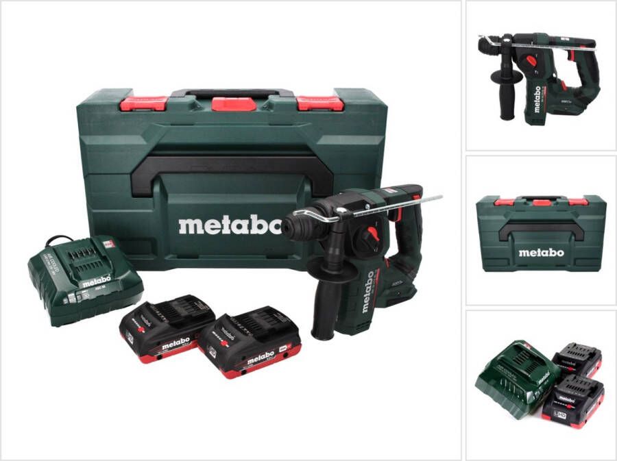Metabo BH 18 LTX BL 16 18V Li-ion accu SDS-plus boorhamer set (2x 4.0Ah accu) in x 1.3J
