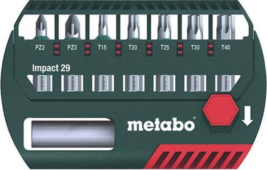 Metabo Bit assortiment 29mm Impact 8 delig