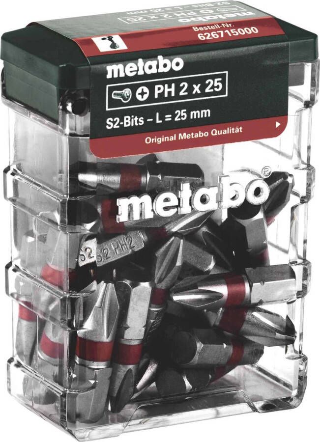 Metabo Bit doos PH 2 SP 25 stuks