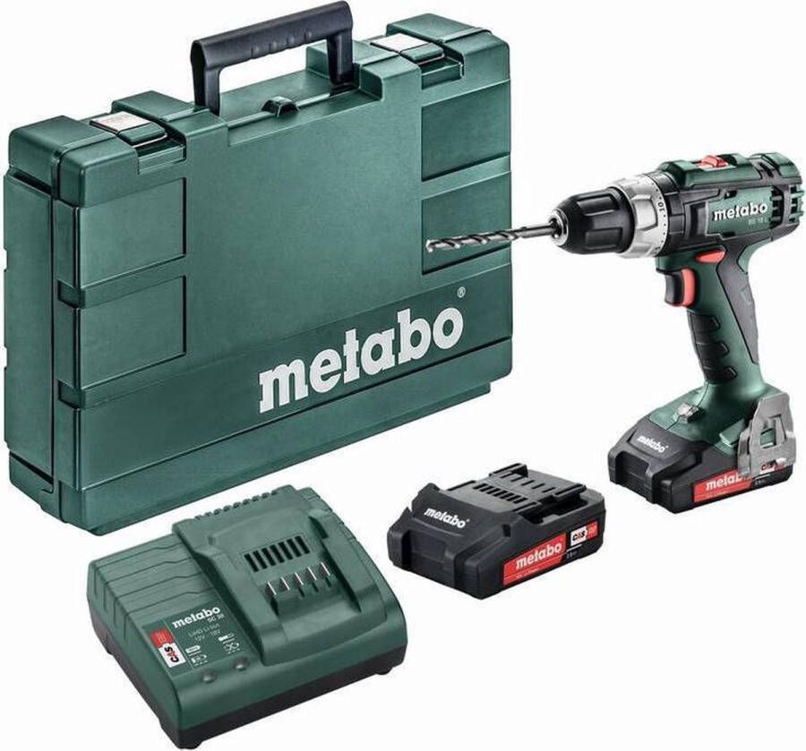 Metabo BS 18 L + 2x 2 0 AH Accu boormachine