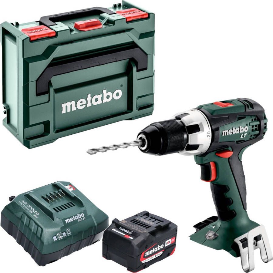 Metabo BS 18 LT accuboormachine 18 V 60 Nm + 1x accu 4.0 Ah + lader + X