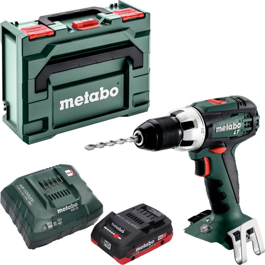 Metabo BS 18 LT accuboormachine 18 V 60 Nm + 1x LiHD accu 4.0 Ah + lader + X