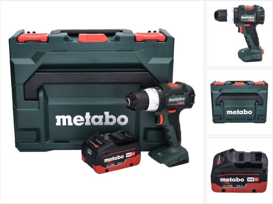 Metabo BS 18 LT BL accuboormachine 18 V 75 Nm borstelloos + 1x oplaadbare accu 5 Ah + X zonder lader