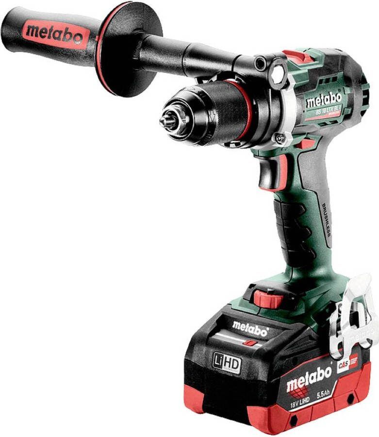 Metabo BS 18 LTX BL I accuboormachine 18 V 130 Nm ( 602358660 ) + 2x accu 5 Ah + lader + X