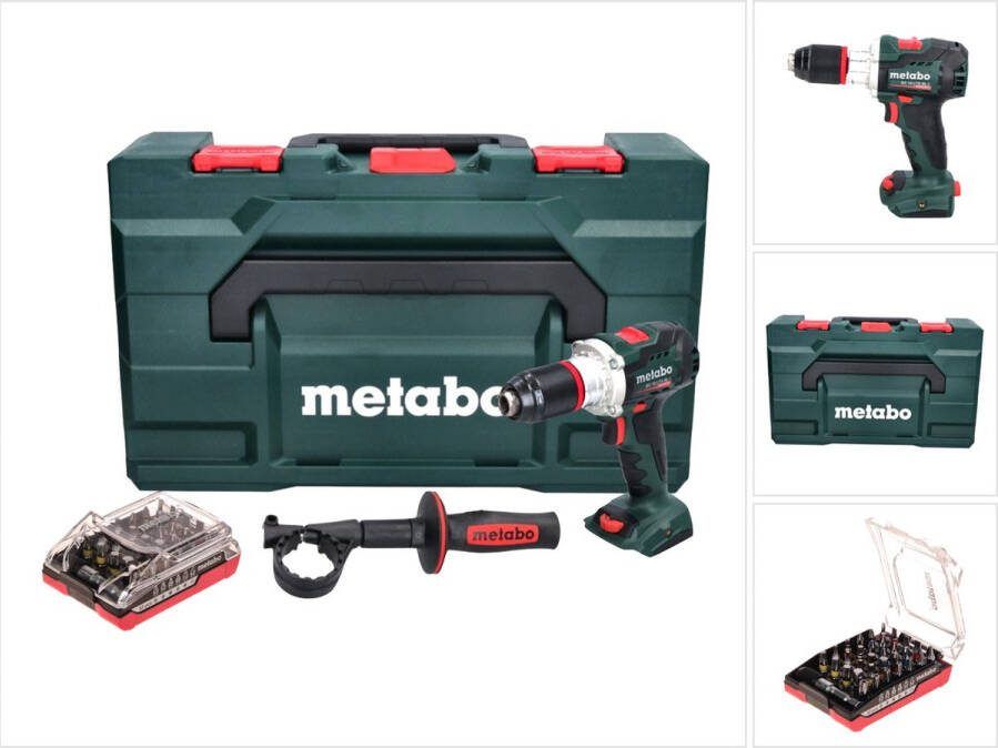 Metabo BS 18 LTX BL I Accuboormachine 18 V 130 Nm borstelloos + bitset 32 stuks + X zonder accu zonder oplader