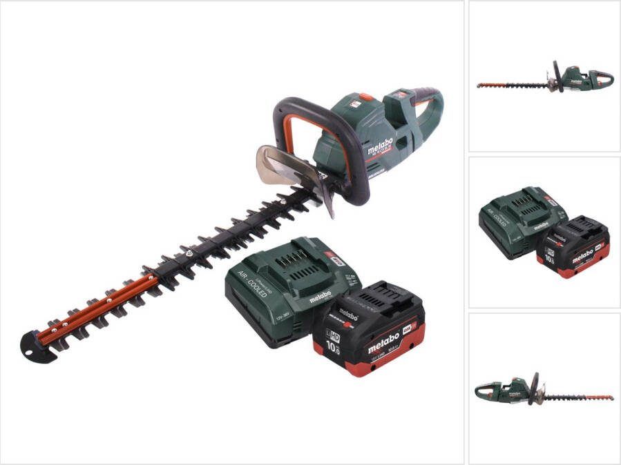 Metabo HS 18 LTX BL 55 accu heggenschaar 18 V 50 cm borstelloos + 1x accu 10.0 Ah + lader