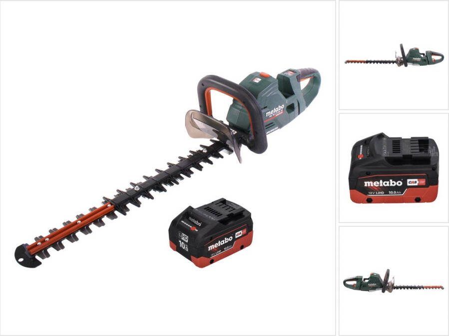 Metabo HS 18 LTX BL 55 accu heggenschaar 18 V 50 cm borstelloos + 1x accu 10.0 Ah zonder oplader
