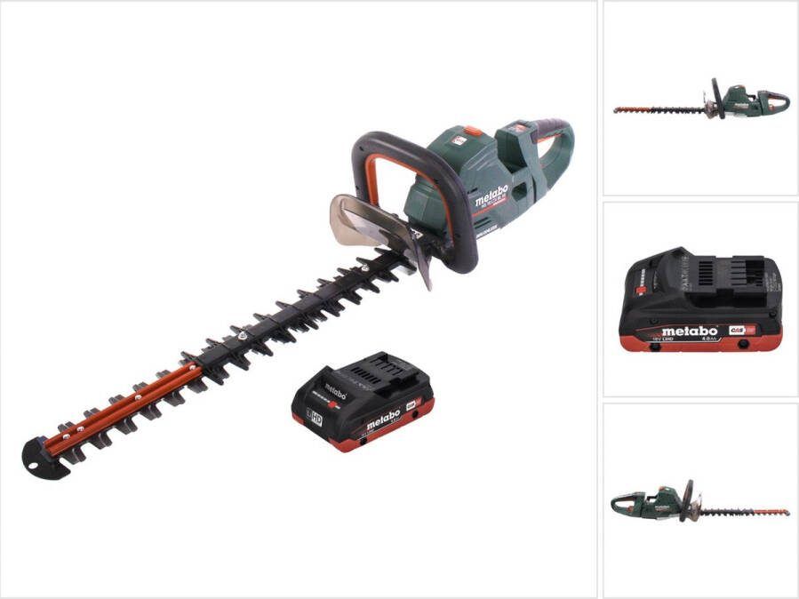 Metabo HS 18 LTX BL 55 accu heggenschaar 18 V 50 cm borstelloos + 1x accu 4.0 Ah zonder oplader